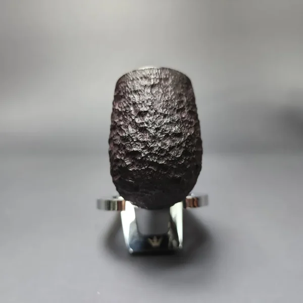 James Upshall Bark Group 6 Partially Rusticated Bent Billiard Estate Briar Pipe, Unsmoked - Image 3