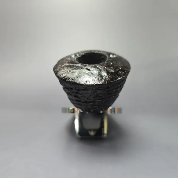 Bonsai Pipes Sandblasted Knubbel Rhodesian w/ Stabilized Platan Handmade Briar Pipe, New - Image 3