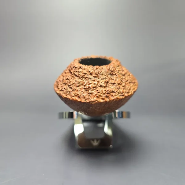 Pipe Tristan Partially Rusticated Rhodesian w/ Durat Estate Briar Pipe, French Estates - Image 3