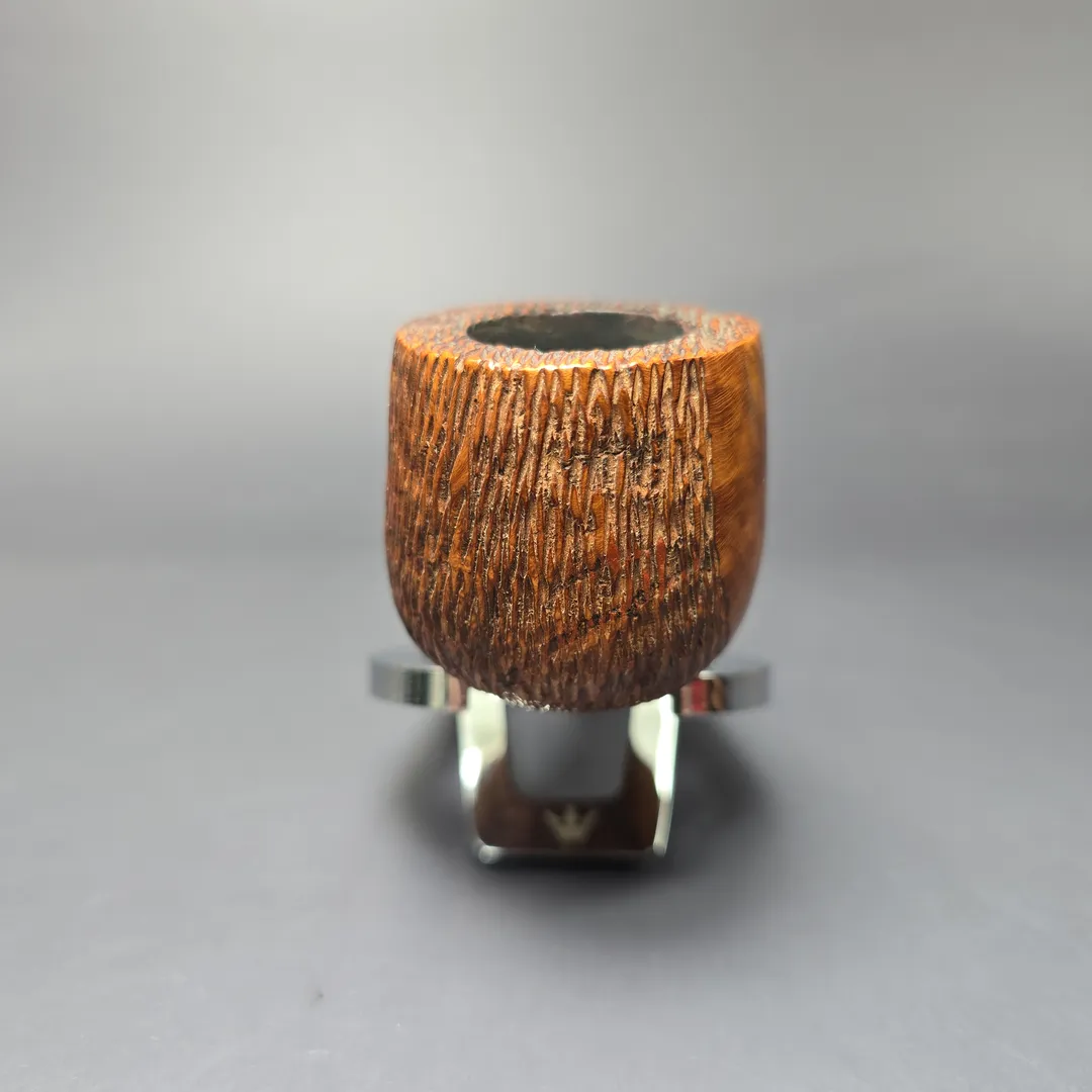 The Tinder Box Jura Partially Rusticated Pot Estate Briar Pipe, Other Estates - Image 3