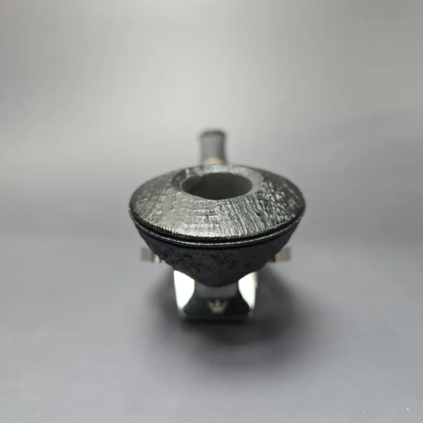 HS Studio Sandblasted Squat Bulldog w/ Boxwood Estate Briar Pipe, Unsmoked - Image 3