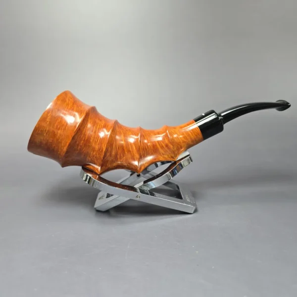 Baldo Baldi Smooth Horn Estate Briar Pipe, Unsmoked - Image 4