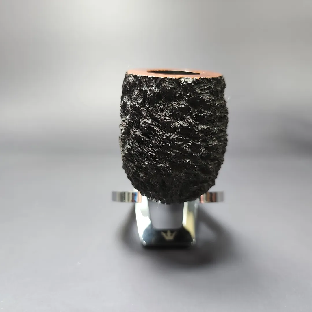 James Upshall Bark Group 6 Partially Rusticated Canadian Estate Briar Pipe, Unsmoked - Image 3