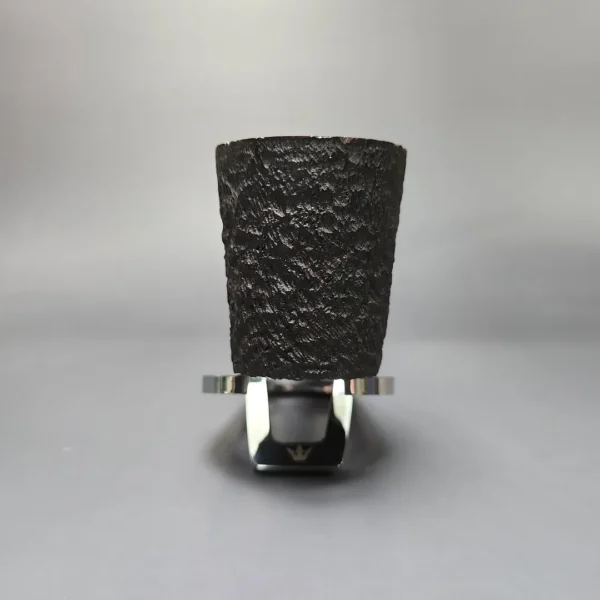 James Upshall Bark EXL Partially Rusticated Poker Estate Briar Pipe, Unsmoked - Image 3