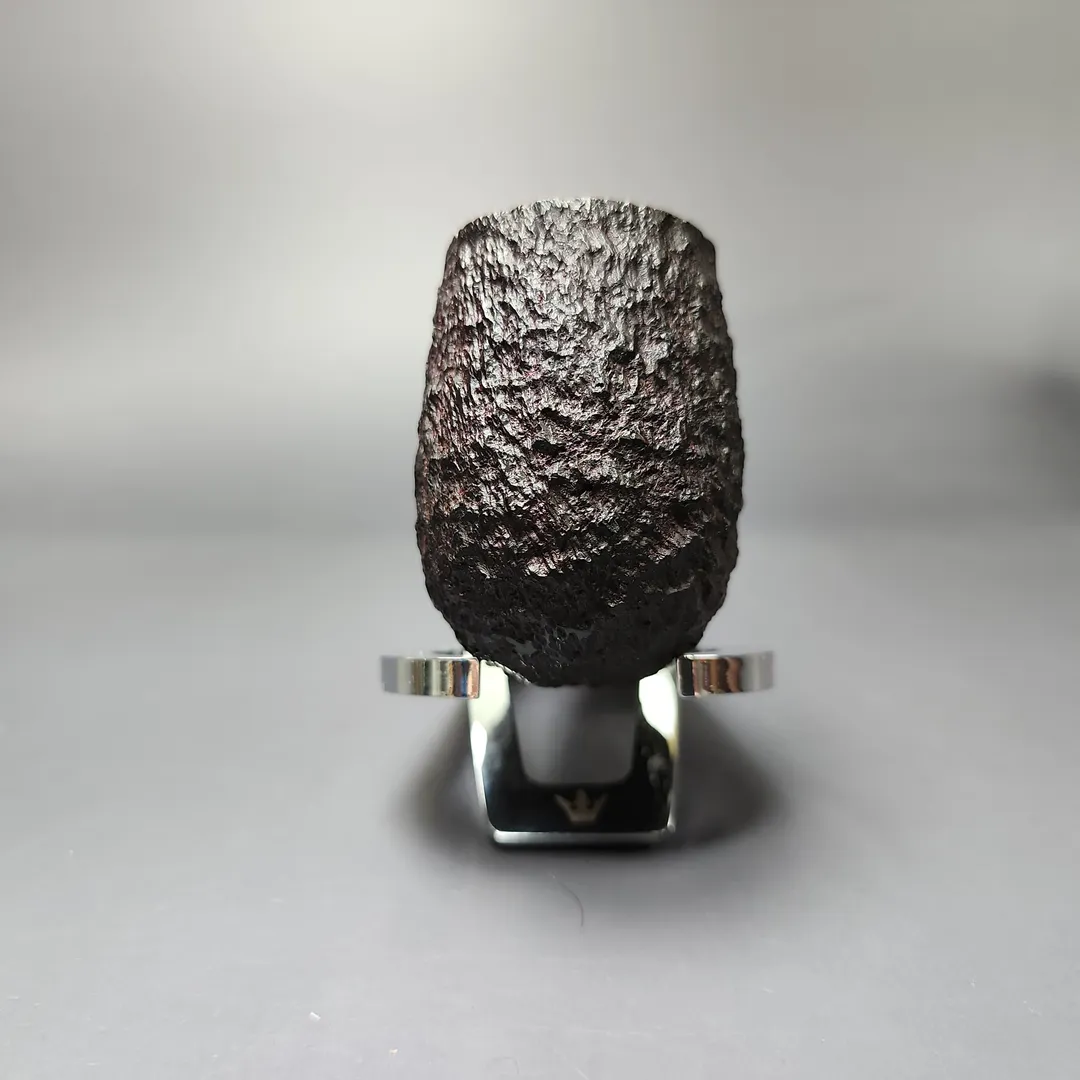 James Upshall Bark EXL Partially Rusticated Bent Billiard Estate Briar Pipe, Unsmoked - Image 3