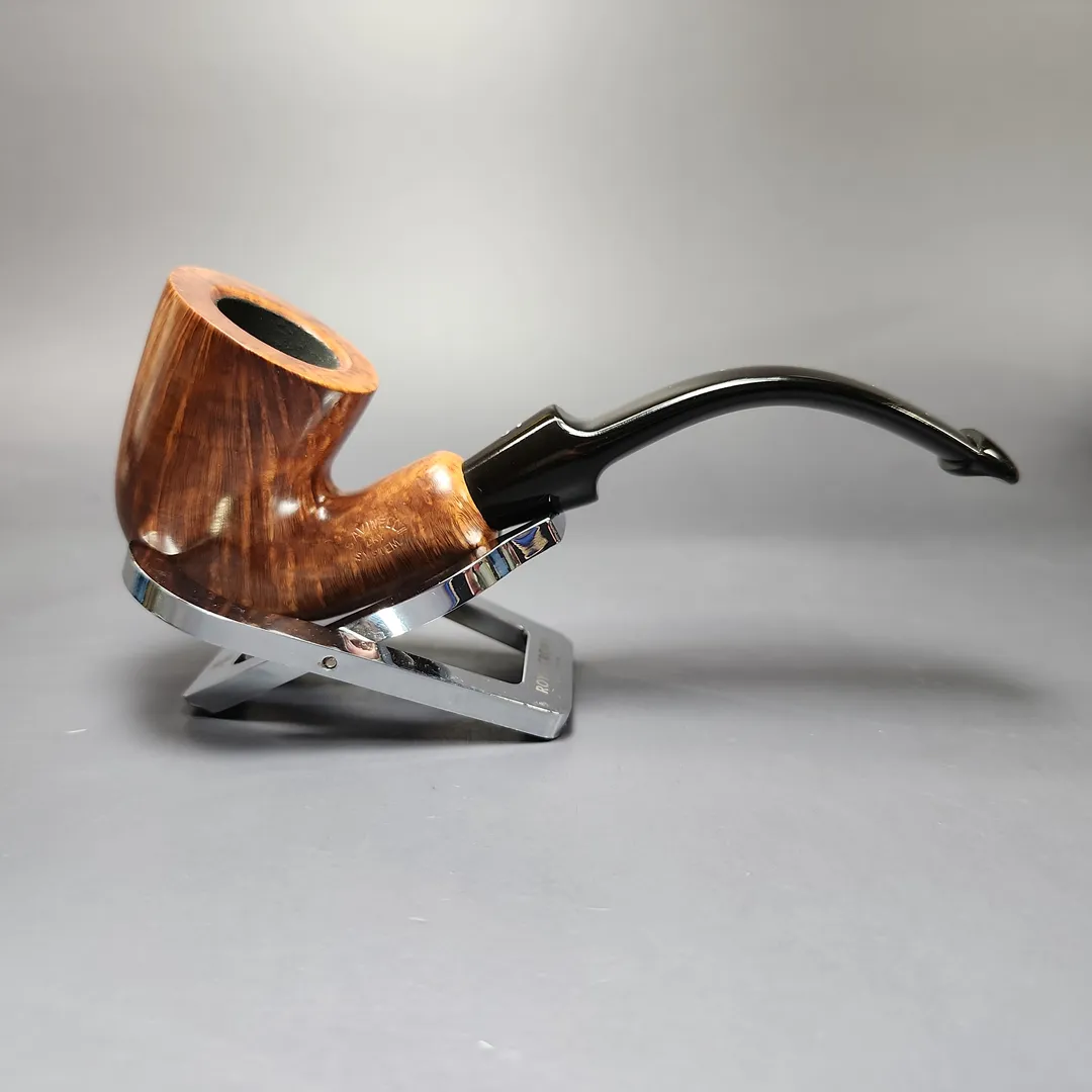 Savinelli Dry System 3621 Smooth Bent Dublin Estate Briar Pipe, Unsmoked, Italian Estates - Image 3