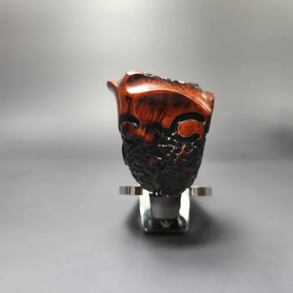 Nording Moss XL Partially Rusticated Freehand Estate Briar Pipe, Unsmoked - Image 3