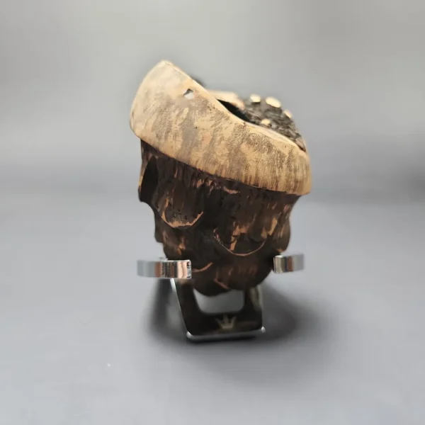 Nording Spruce Matte Partially Rusticated Freehand Estate Briar Pipe, Unsmoked - Image 3