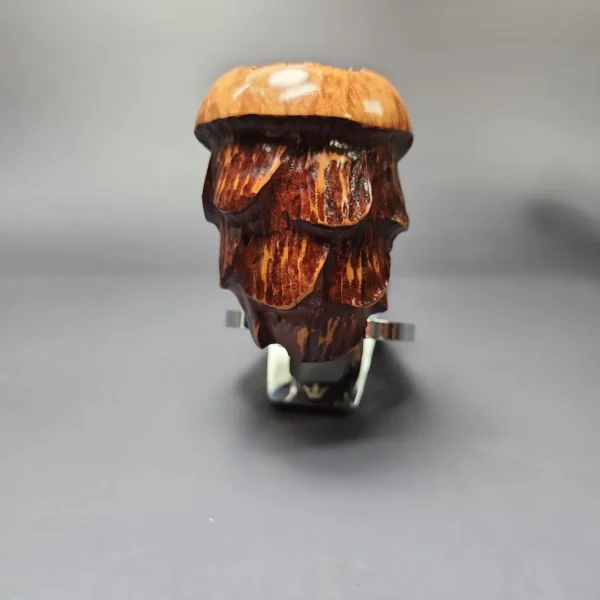 Nording Spruce Cone Partially Rusticated Freehand Estate Briar Pipe, Unsmoked - Image 3