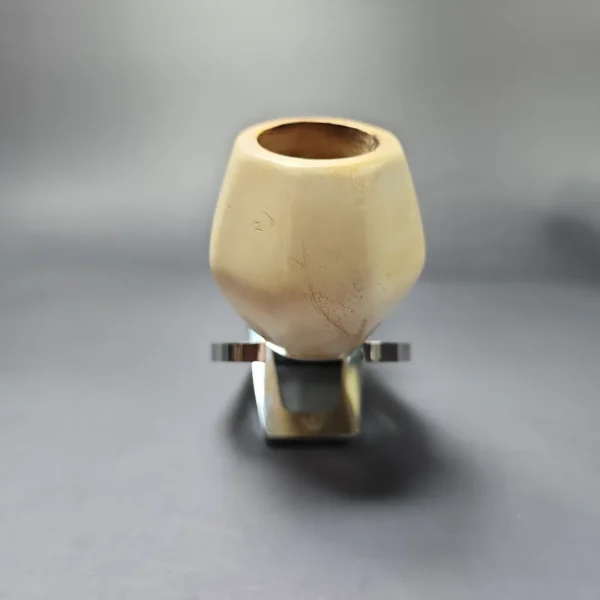 WGM XL Smooth Rhodesian w/ Silver Estate Block Meerschaum Pipe, Turkish Estates - Image 3