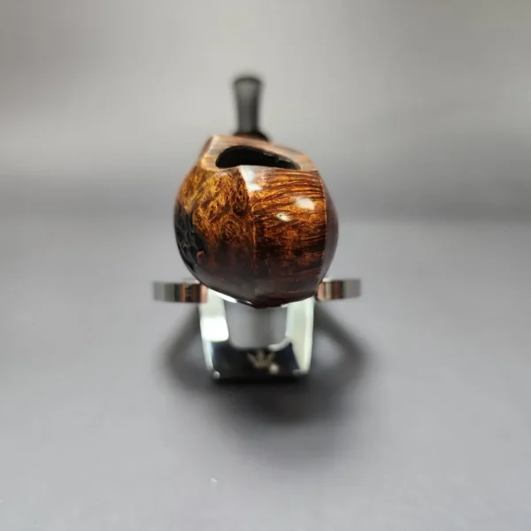 Jason Patrick Smooth Asymmetric Blowfish Estate Briar Pipe, American Estates - Image 3