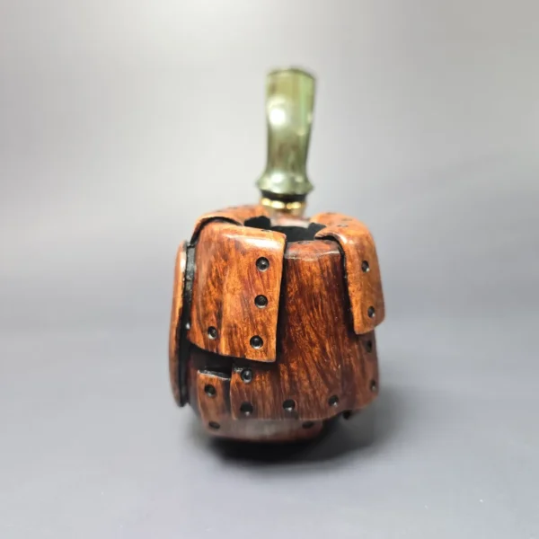 Moonlight Pipes "Steampunk" Oom Paul Handmade Briar Pipe, New - Image 3