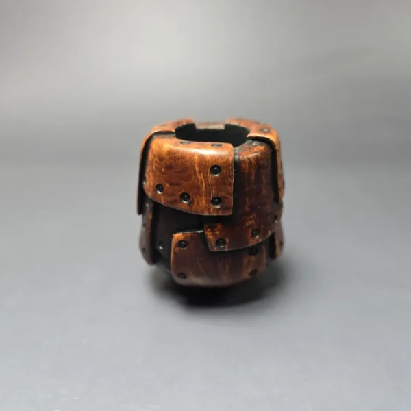 Moonlight Pipes "Steampunk" Cutty w/ Brass Handmade Briar Pipe, New - Image 3