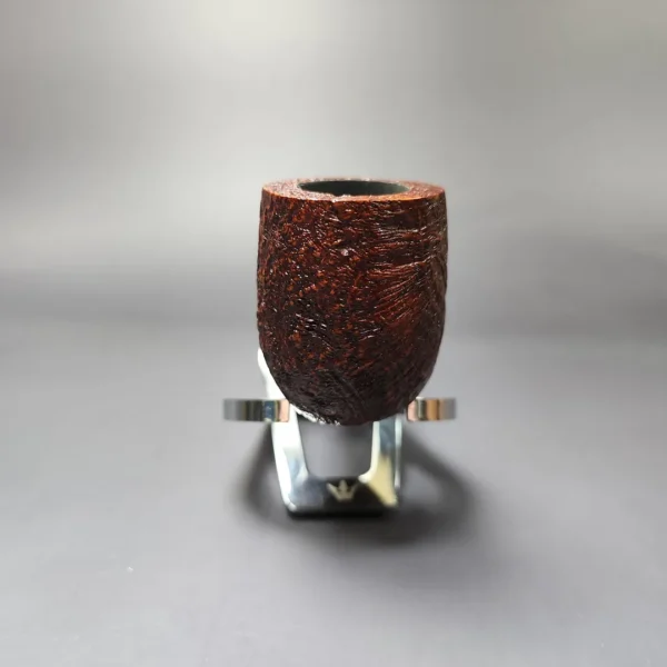 MBSD Briars Timeless Traditions 1 Sandblasted Billiard w/ Silver Handmade Briar Pipe, New - Image 3