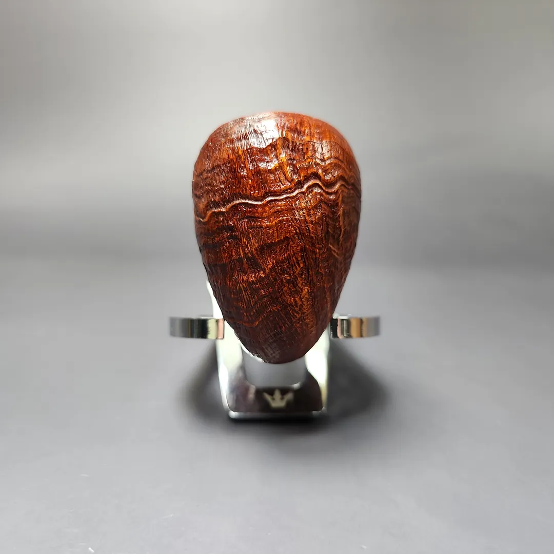 MBSD Briars Modern Masters 1 Sandblasted Peewit w/ Bamboo Briar Pipe, New - Image 3