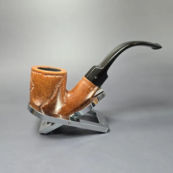 Savinelli Sherwood Rock Briar 620 Spot Carved Oom Paul Estate Briar Pipe, Italian Estates - Image 3