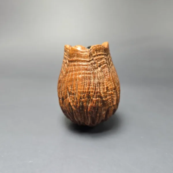 Rolando Negoita Walnut Carved Brandy w/Silver Estate Briar Pipe, American Estates - Image 3