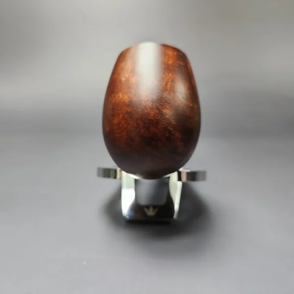 MBSD Briars by Piero Vitale Sienna Contrast Smooth Brandy w/ Zebrawood Briar Pipe, New - Image 3