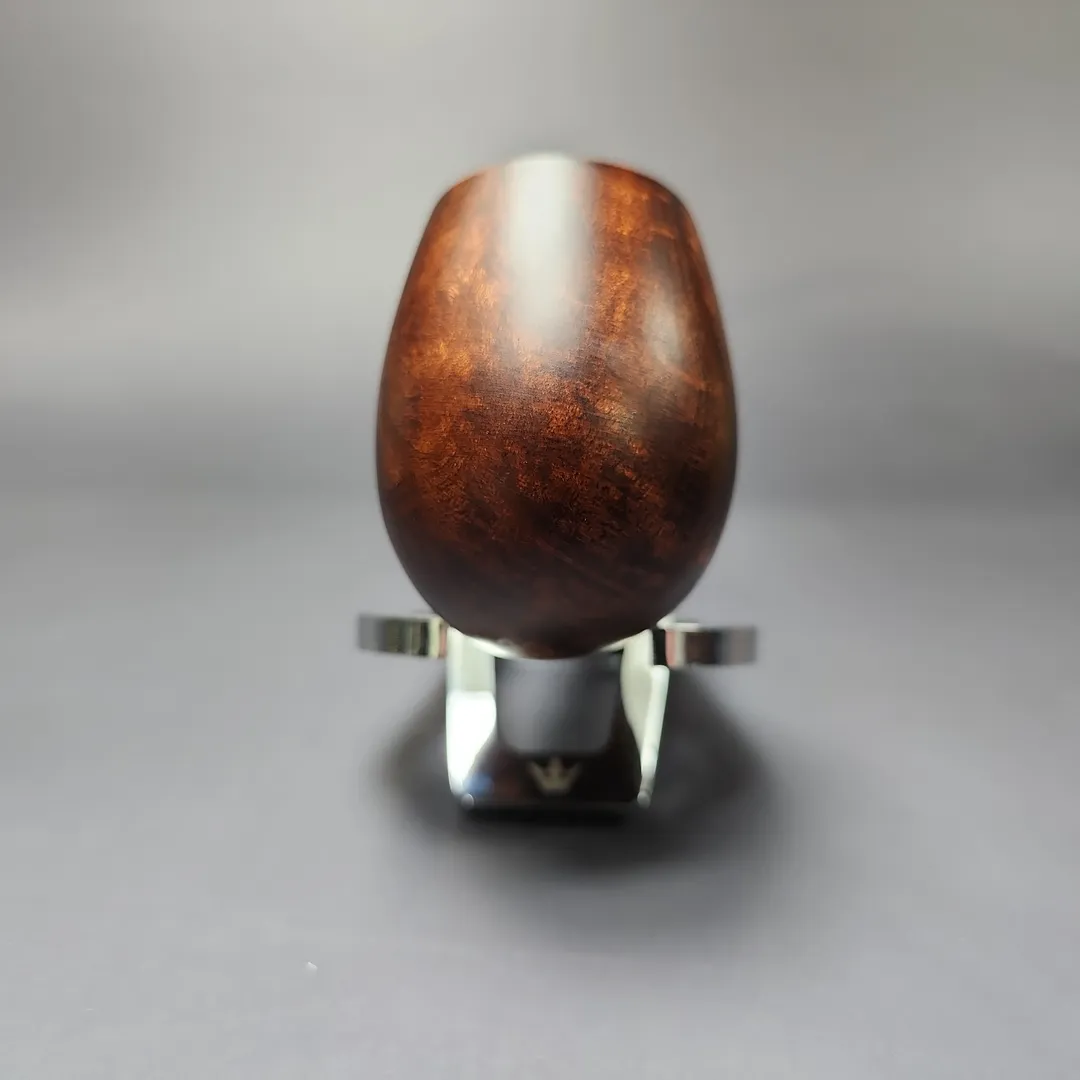 MBSD Briars by Piero Vitale Sienna Contrast Smooth Brandy w/ Zebrawood Briar Pipe, New - Image 3