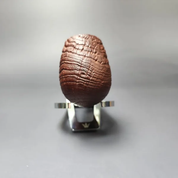 MBSD Briars by Piero Vitale Red Sandblasted Brandy w/ Zebrawood Briar Pipe, New - Image 3