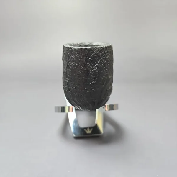 MBSD Briars by Piero Vitale Vintage Sandblasted Billiard w/ Boxwood Briar Pipe, New - Image 3