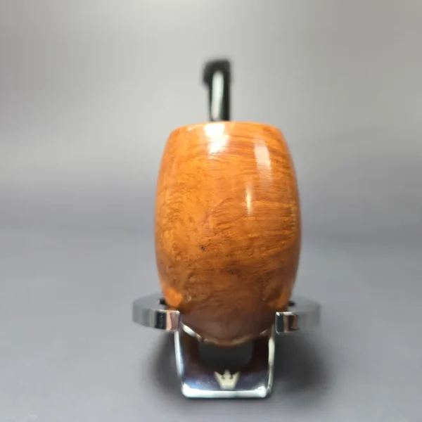 Castello Trademark 4K Smooth Bent Egg w/ Lucite Mount Estate Briar Pipe, Unsmoked - Image 3