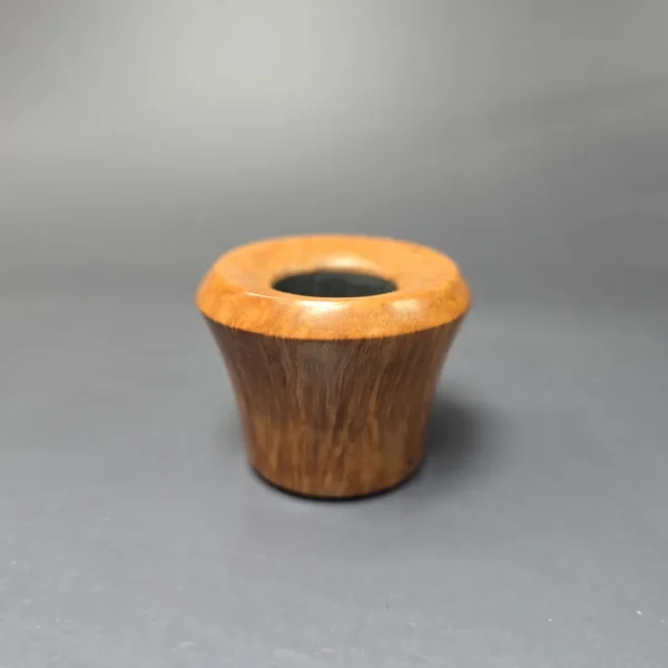 Mina Pipes Smooth Pot w/ Horn Estate Briar Pipe, Unsmoked - Image 3