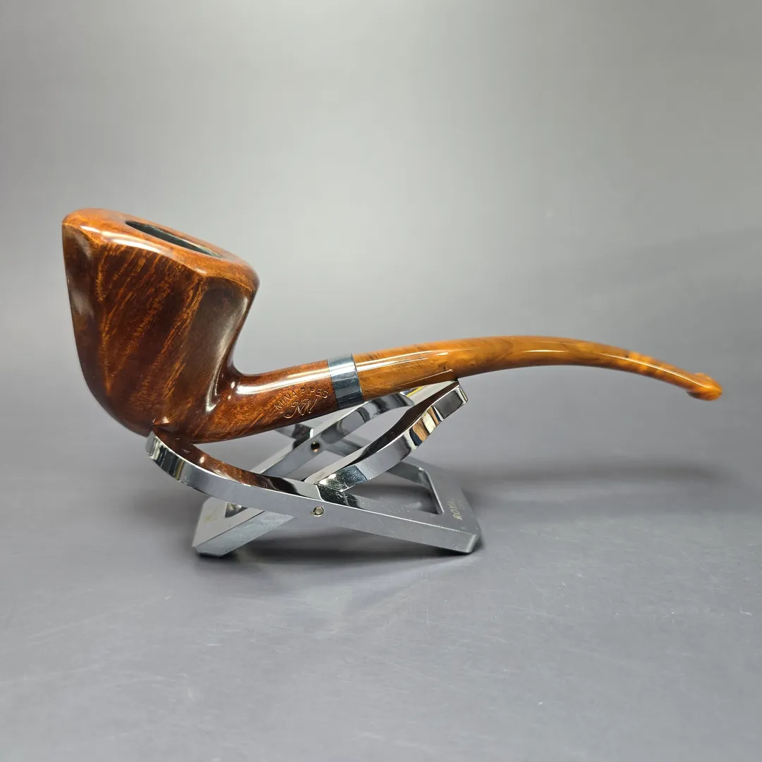 Mina Pipes Smooth Panel Dublin w/ Silver Estate Briar Pipe, Unsmoked - Image 3