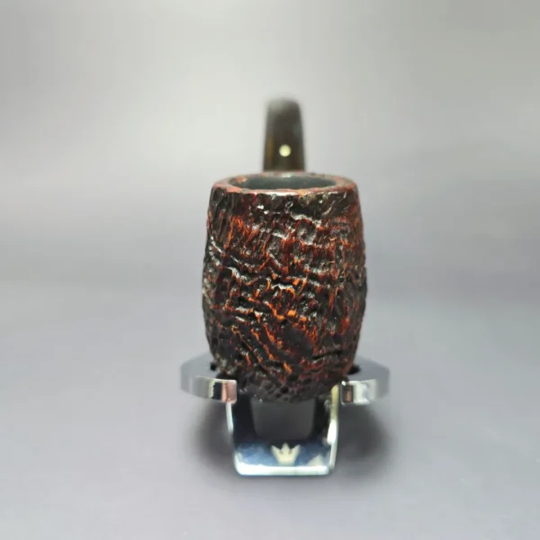 Dunhill 1958 Shell Briar 120 Sandblasted Bent Billiard Estate Briar Pipe, English Estates - Image 3
