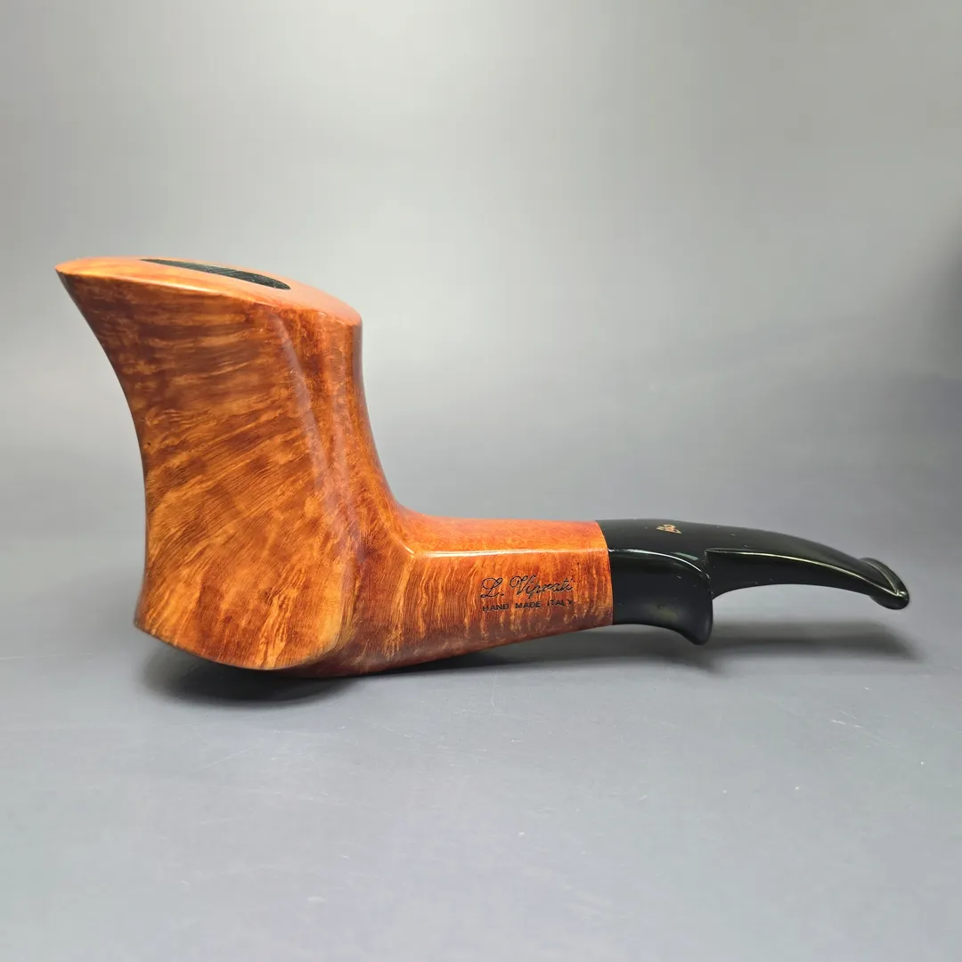 Viprati 5 Clover XL Smooth Freehand Sitter Estate Briar Pipe, Unsmoked - Image 3