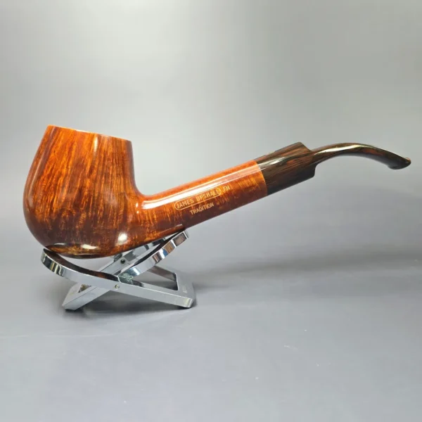 James Upshall Empire Series Tradition Magnum Smooth Bent Billiard Estate Briar Pipe, Unsmoked - Image 3