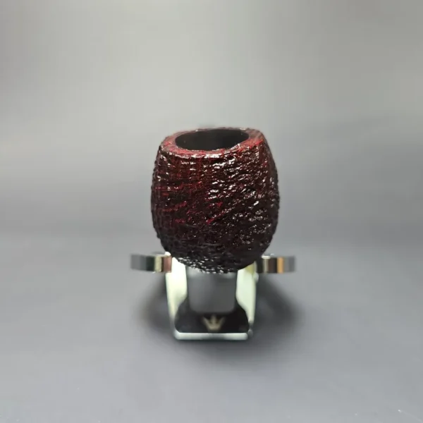 Ashton Pebble Grain X Sandblasted Prince w/ Silver Estate Briar Pipe, Unsmoked - Image 3