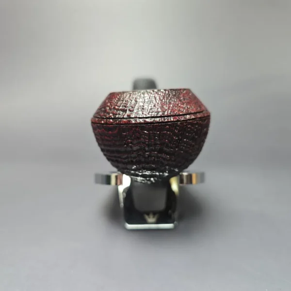 Ashton 1998 Pebble Grain XXX Sandblasted Bulldog Estate Briar Pipe, English Estates - Image 3