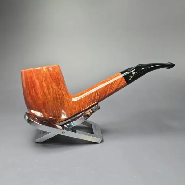 Savinelli Autograph 4 Smooth Freehand Billiard Estate Briar Pipe, Unsmoked, 6mm - Image 3