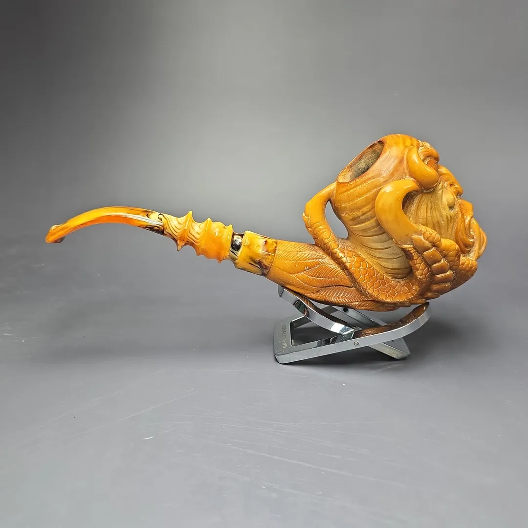Ural (Baglan) Magnum Demon Head Estate Block Meerschaum Pipe, Turkish Estates - Image 4
