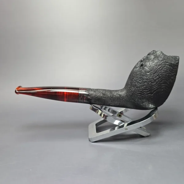 Peter Toth Sandblasted Stack Cutty Handmade Briar Pipe, New - Image 4