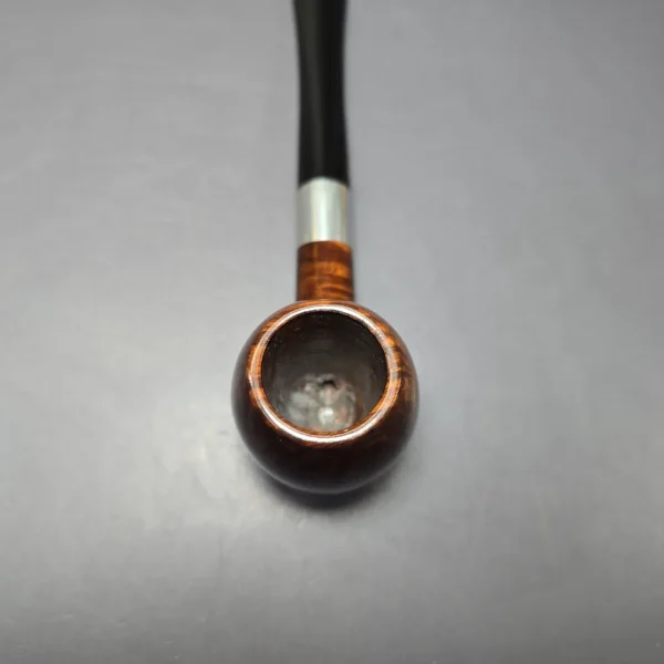 Kaywoodie Pre-1977 Signet Smooth Apple w/ Aluminum Estate Briar Pipe, Unsmoked - Image 4