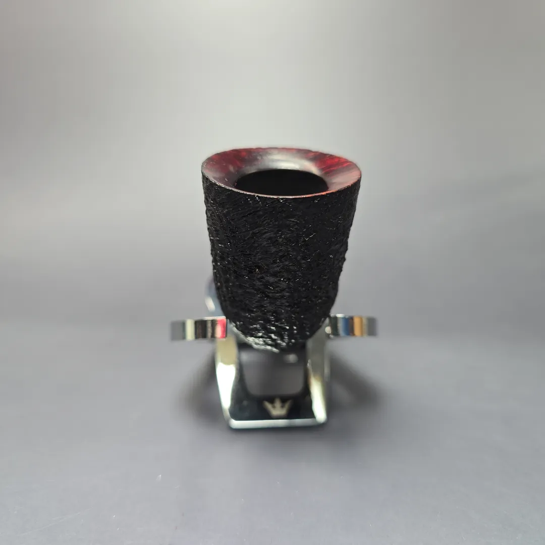 Dunhill 2020 Shell Briar 3421 Sandblasted Zulu w/ Silver Estate Briar Pipe, Unsmoked - Image 4