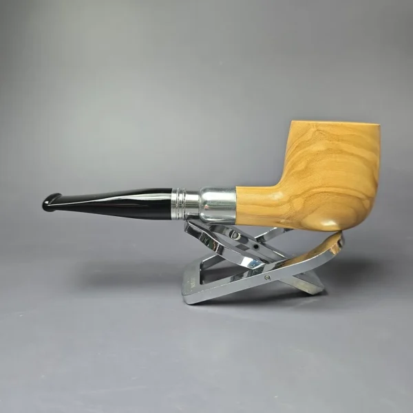 Rattrays Sanctuary Olivewood Smooth Billiard Estate Pipe, Unsmoked, 9mm - Image 4