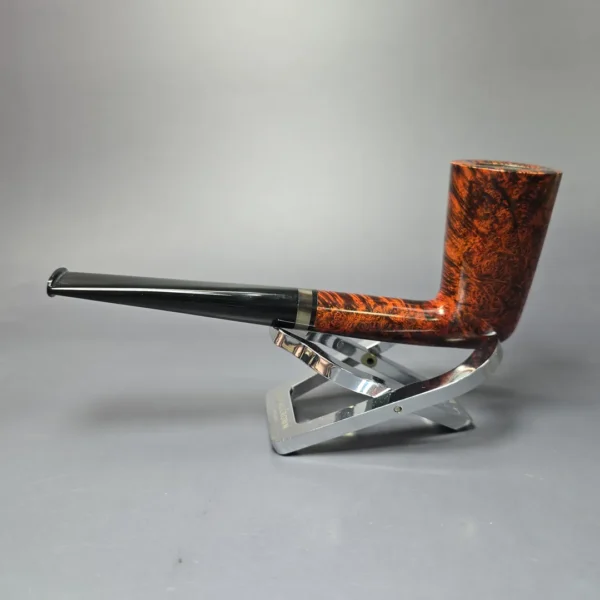 Herriot Pipes Smooth "Dan Shape Conic" Dublin w/ Horn Handmade Briar Pipe, New - Image 4