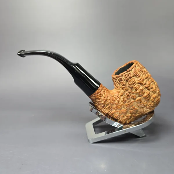 The Tinder Box Verona Corallo Rusticated Oom Paul Estate Briar Pipe, Italian Estates - Image 4