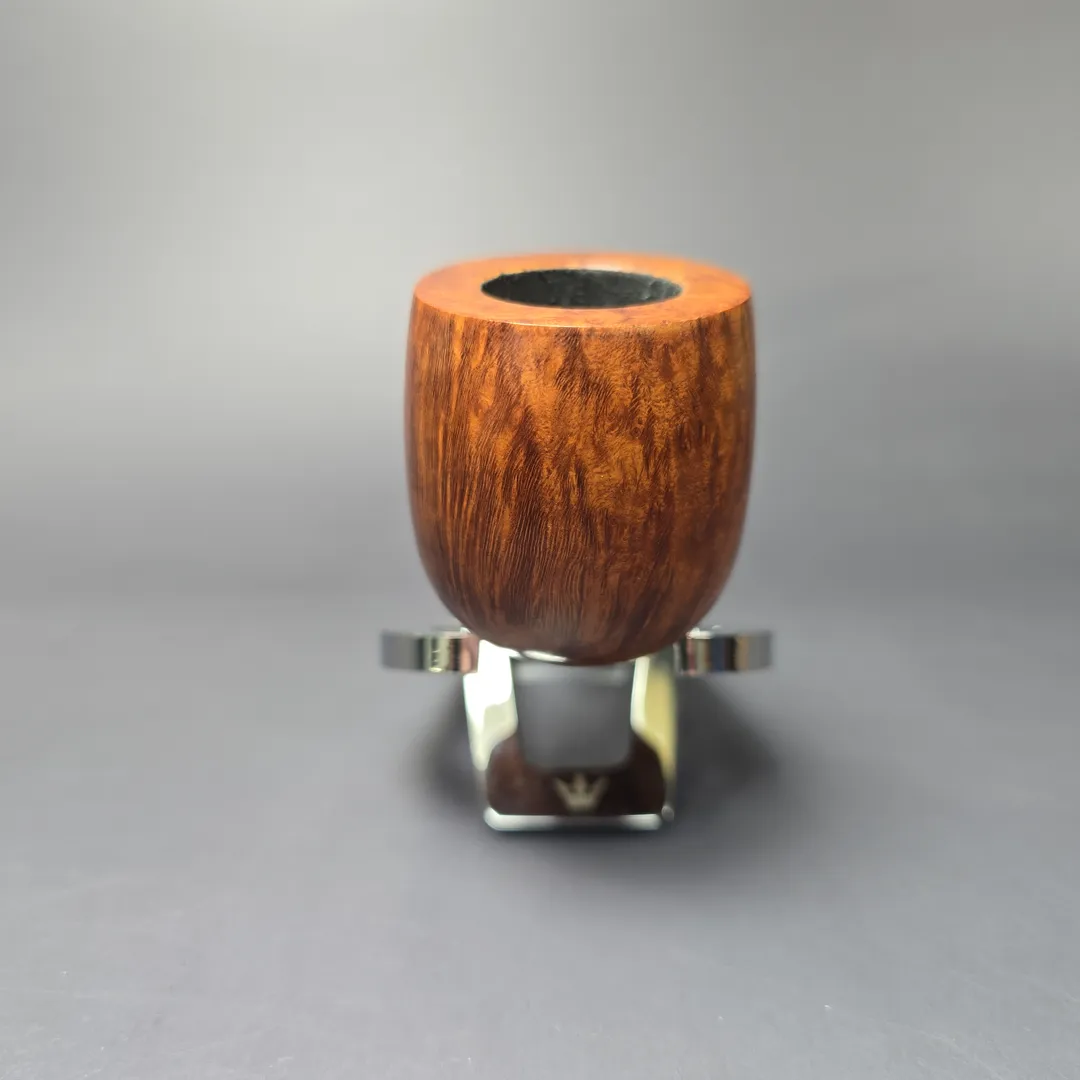 Bjarne Nielsen Signature Grade (C) Smooth Pot w/ Bamboo Estate Briar Pipe, Unsmoked - Image 4