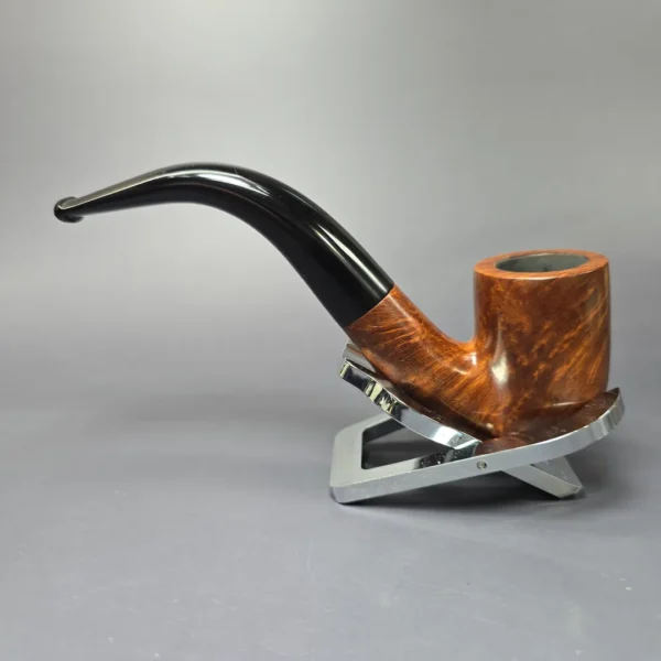 Ben Wade Leeds Era Selected Grain 44 Smooth Bent Billiard Estate Briar Pipe, English Estates - Image 4