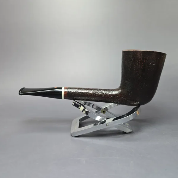 Steve Weiner 1999 Partially Sandblasted Liverpool w/ Ivorite Estate Briar Pipe, American Estates - Image 4
