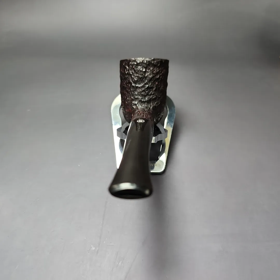 James Upshall Bark Group 6 Partially Rusticated Billiard Estate Briar Pipe, Unsmoked - Image 4