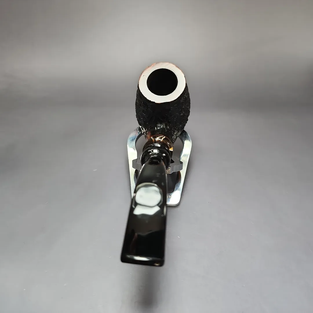 Mauro Armellini Rusticated Bent Brandy Estate Briar Pipe, Italian Estates - Image 4