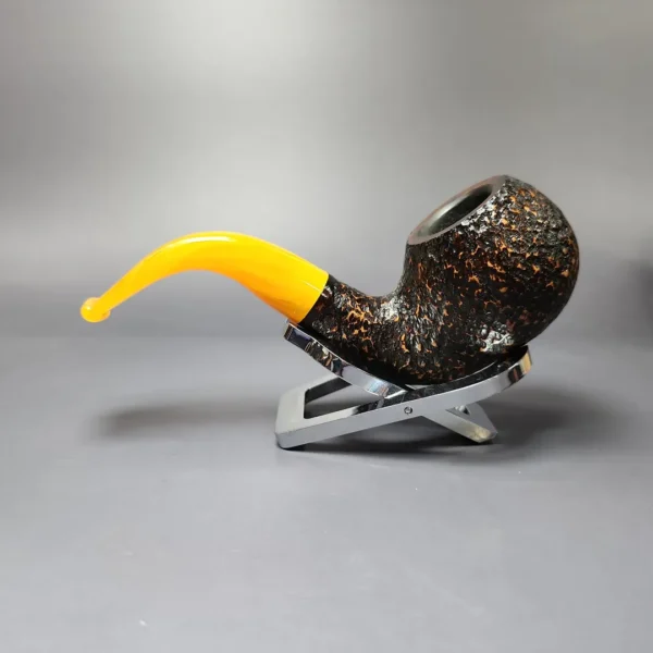 Rattrays Six Friends 19 Rusticated Estate Briar Pipe, Unsmoked, 9mm - Image 4