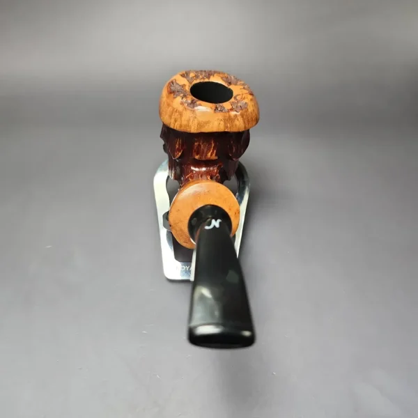 Nording Spruce Cone Partially Rusticated Freehand Estate Briar Pipe, Unsmoked - Image 4