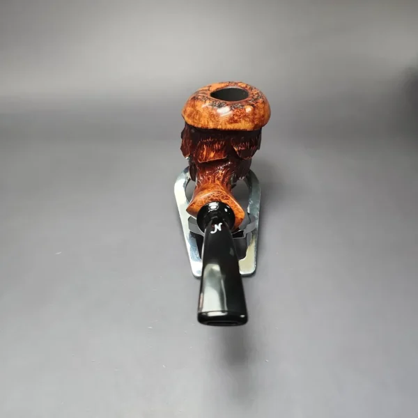 Nording Point Clear Partially Rusticated Freehand Estate Briar Pipe, Unsmoked - Image 4