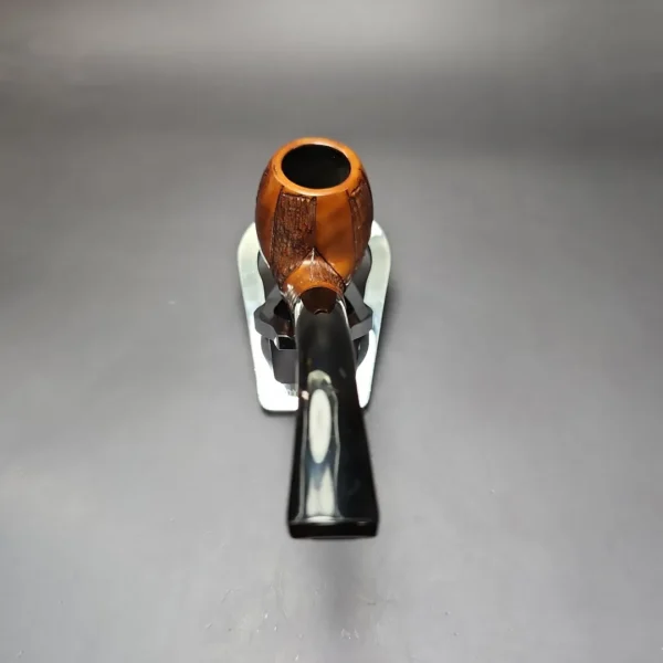 Comoy's Pre-1980s Highgate 184 Partially Rusticated Bent Billiard Estate Briar Pipe, Unsmoked - Image 4